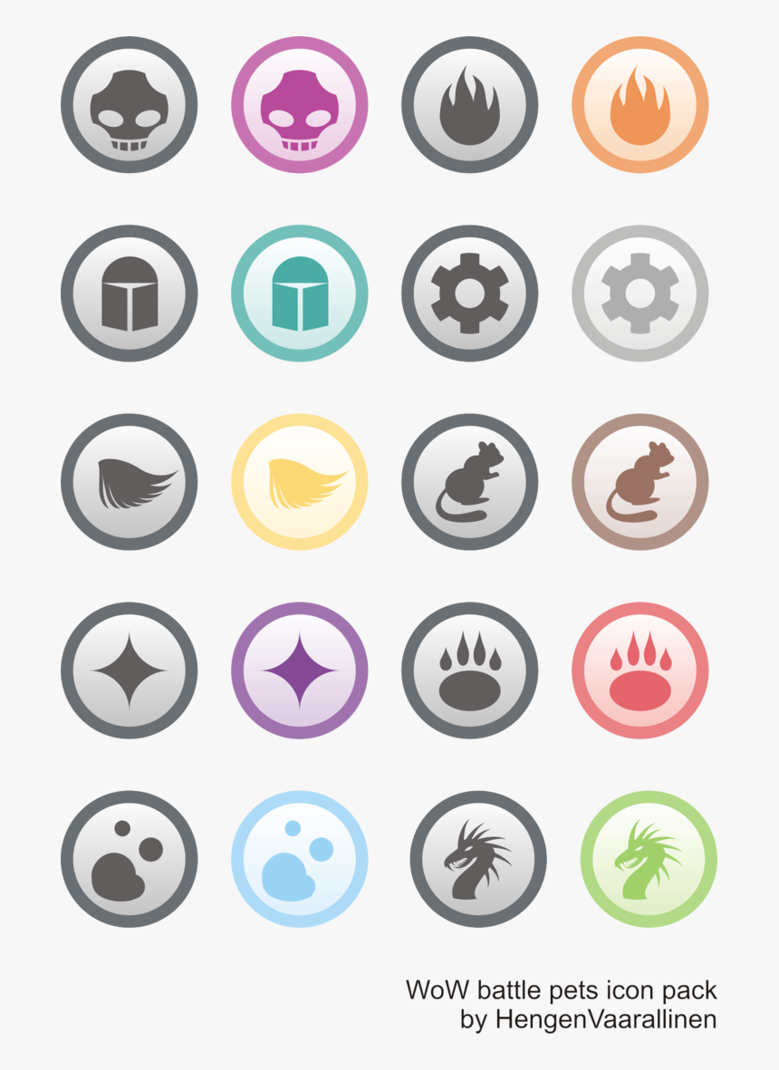 Free Download, Png And Vector - Warcraft Battle Pet Icon, Transparent Png