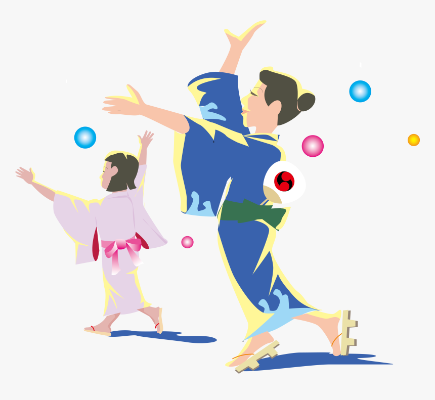 Dancing Hot Dog Clipart Svg Black And White Stock Japan - Japan Dance Png, Transparent Png