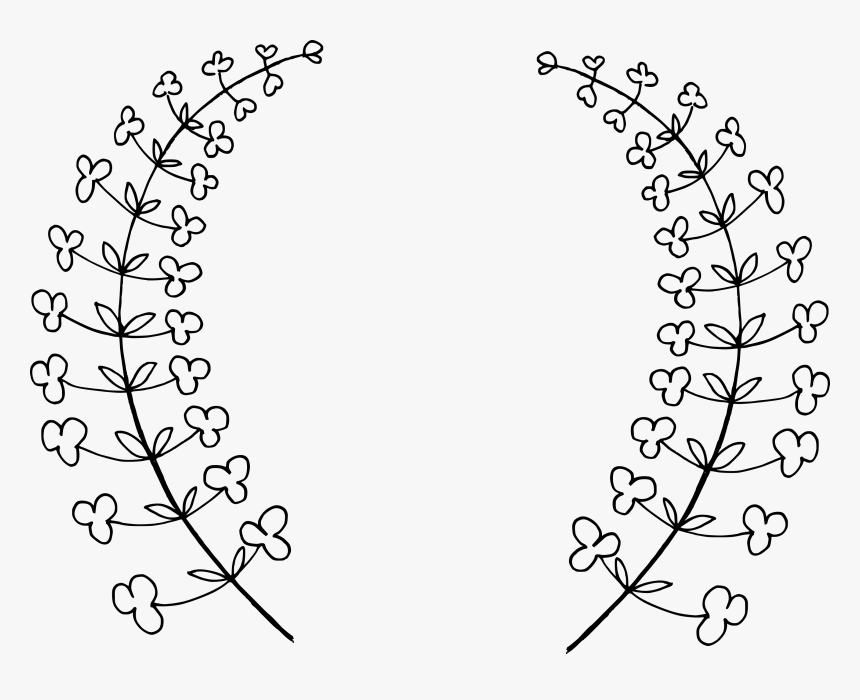6 Drawn Wreath Vector 6 - Vector Wreath Svg, HD Png Download
