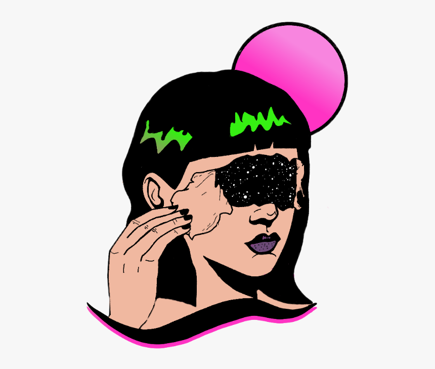 #freetoedit #space #galaxy #girl #ftestickers #sticker - Deseo Dibujo, HD Png Download
