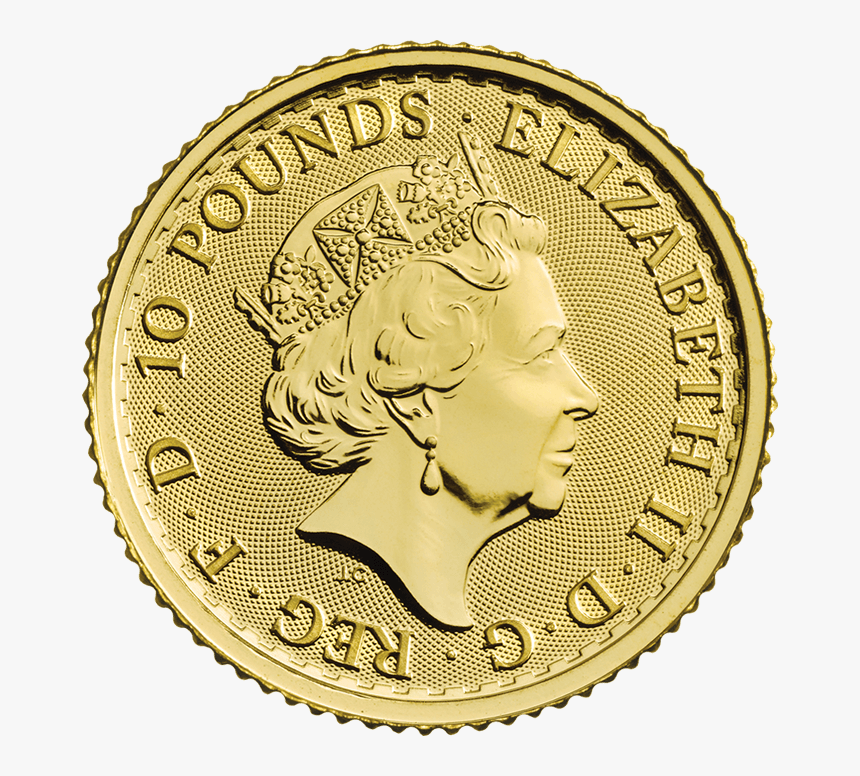 Britannia 2019 1/10 Oz Gold Coin - Gold Britannia 1 10 Oz 2019, HD Png Download
