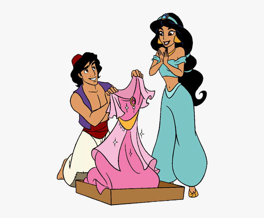 Jasmine And Aladdin Gifte Clipart, HD Png Download
