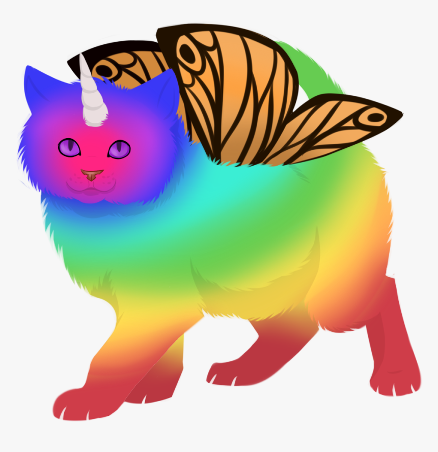 Kitten Drawing Unicorn - Kitten, HD Png Download
