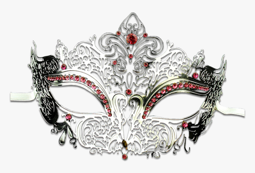 Silver Series Women S Laser Cut Metal Venetian Masquerade - Tiara, HD Png Download