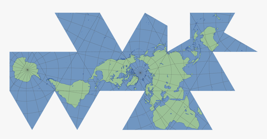 Fuller Dymaxion Map, HD Png Download