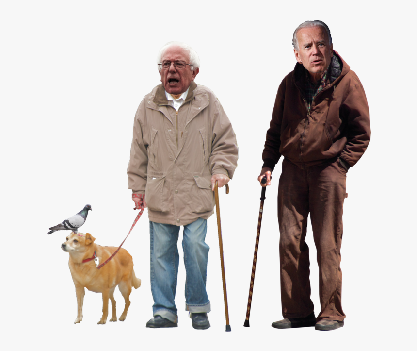 [​img] - Old Guy With Walking Stick, HD Png Download