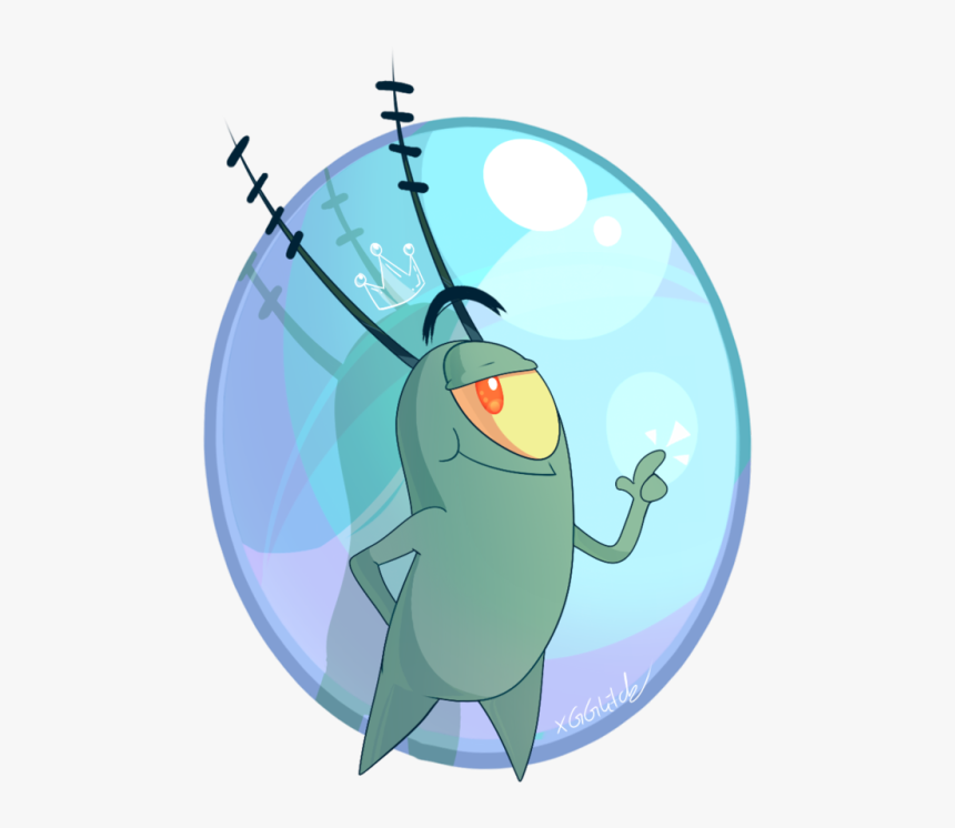 Mooniamakesart - Spongebob Plankton Fanart, HD Png Download
