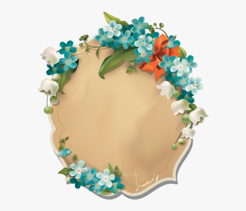 Paper Flower Frame Png, Transparent Png