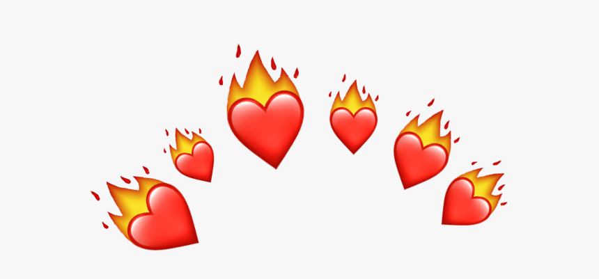 #crown #redcrown #heart #heartcrown #emoji #emojicrown, HD Png Download