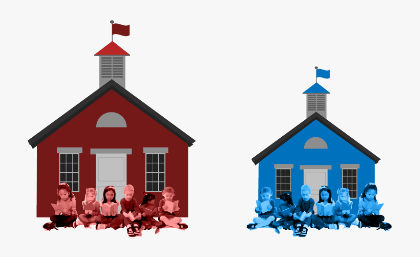 Rich House Clipart Clip Library Stock Rich School - Poor School Png, Transparent Png