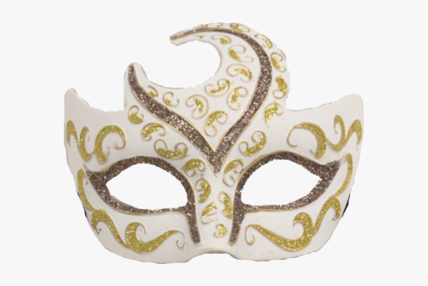 Party Costume Masks Messages Sticker-9 - White And Blue Mask, HD Png Download