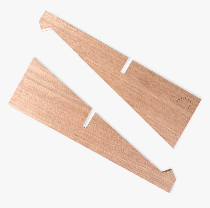 Side Of Wooden Laptop Stand - Plywood, HD Png Download