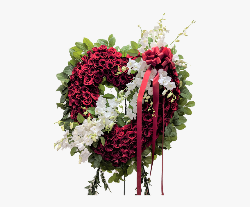 Rose & Orchid Open Heart - Bouquet, HD Png Download