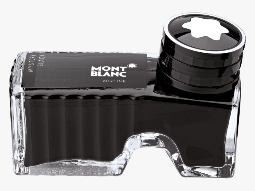 Montblanc Mystery Black Bottled Ink 60ml 
 Title Montblanc - Montblanc Mystery Black Bottle, HD Png Download