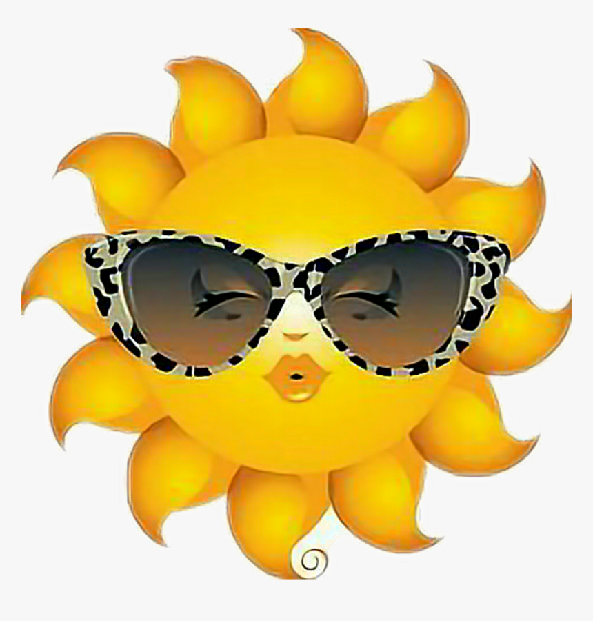 Sunshine Sun Sol Sunglasses Kiss Emojistyle Style Emoji - Have A Bright Sunshiny Day, HD Png Download