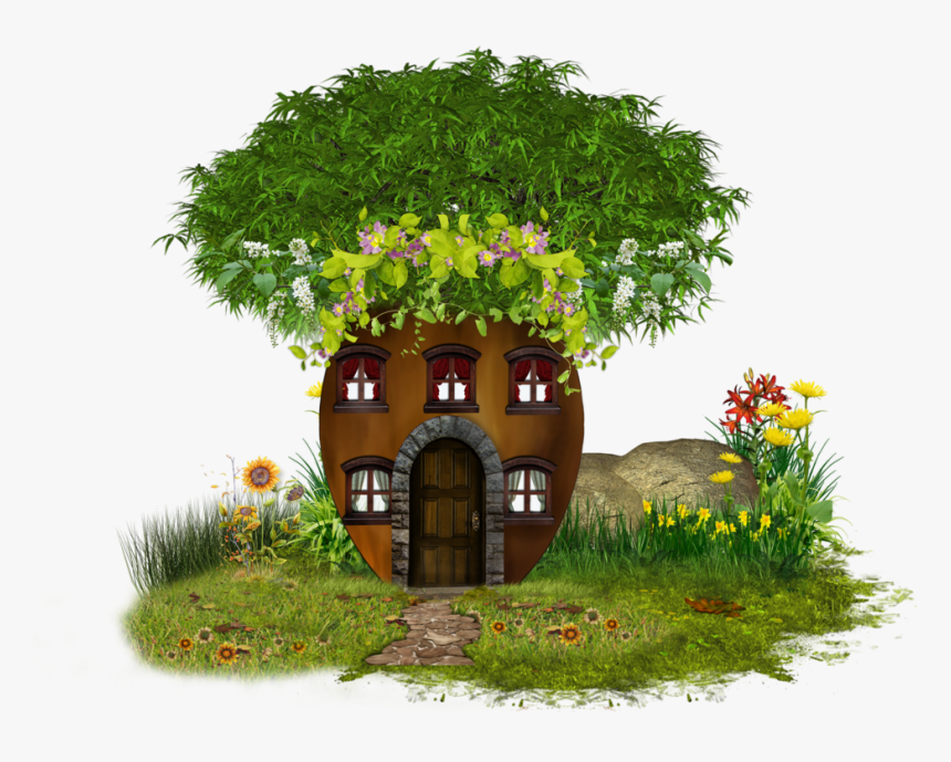 House With Tree Clipart Jpg Royalty Free Png Tree House, Transparent Png