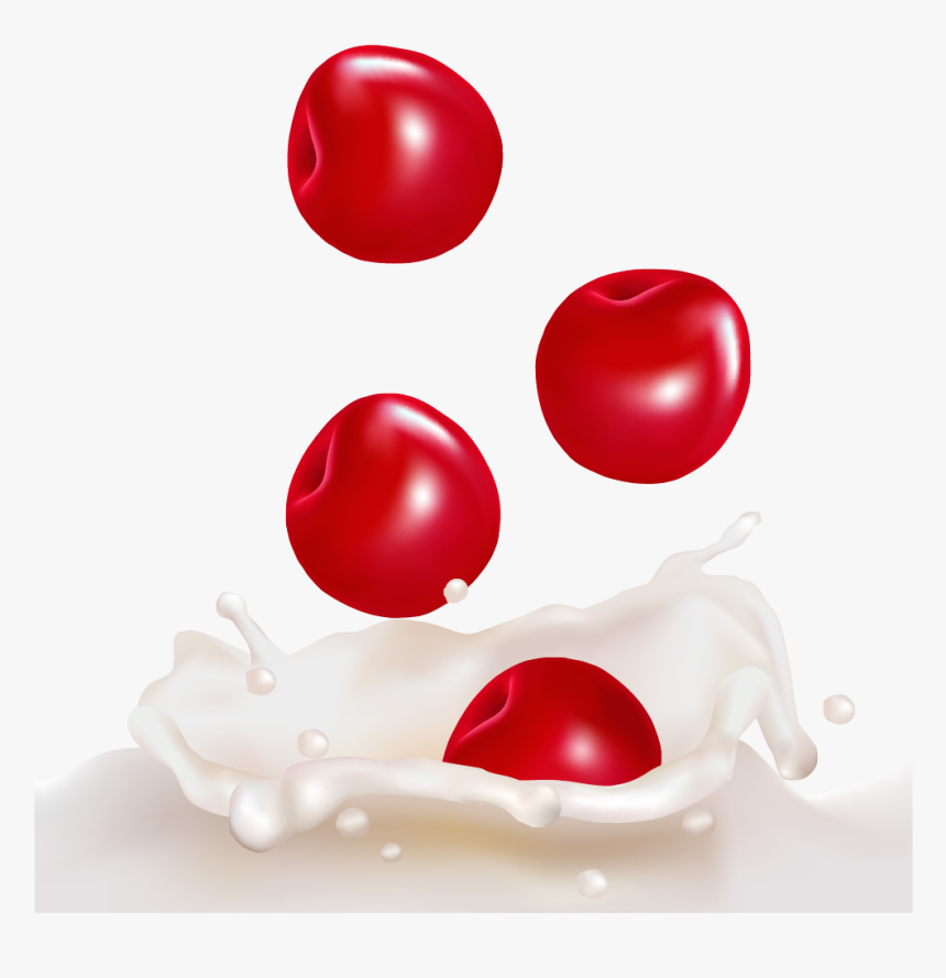 Berry Milk Splash Png, Transparent Png