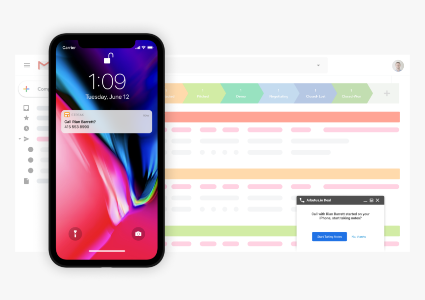 As Soon As A Call Is Initiated, You Ll Be Prompted - Smartphone, HD Png Download