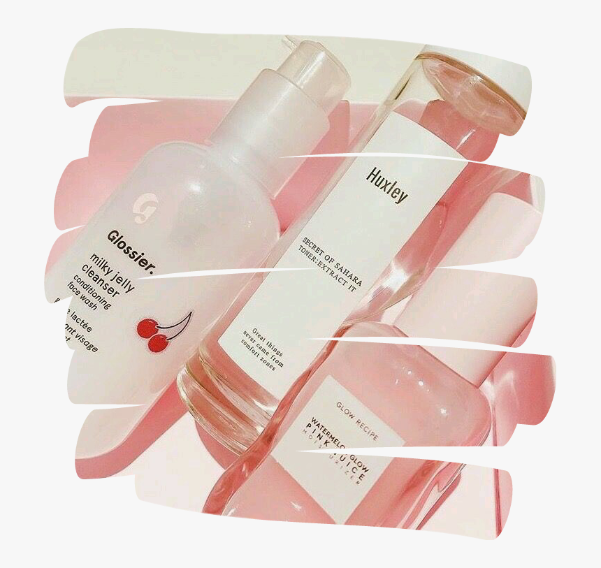 #aesthetic #overlay #editingneed #niche #pink #glossier - Glossier Aesthetic, HD Png Download
