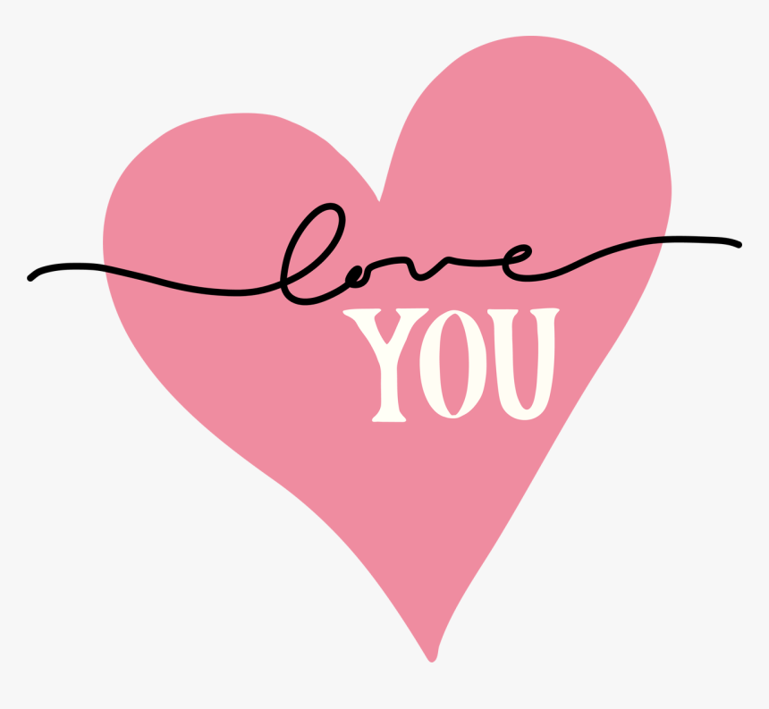 Love You Heart Svg Cut File, HD Png Download