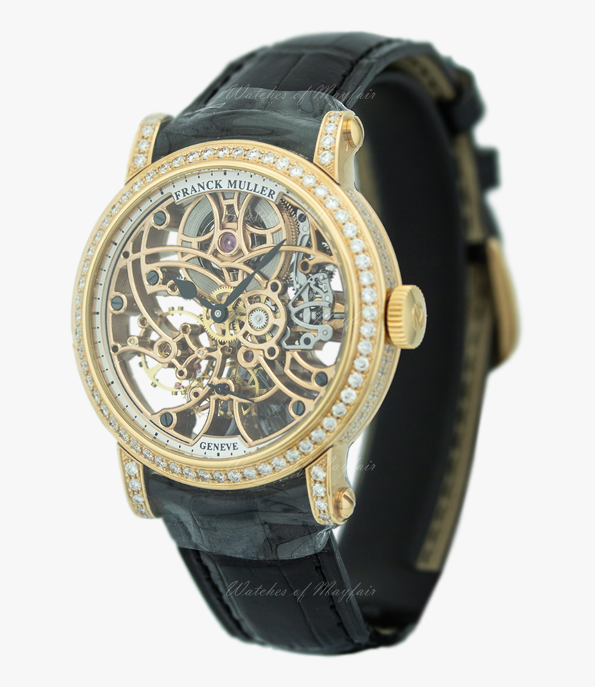 Franck Muller Round Skeleton Rose Gold & Diamond 7039, HD Png Download