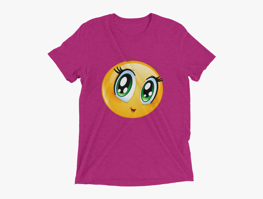 Cute Manga Girl Emoji T Shirt - T-shirt, HD Png Download