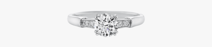 Tryst系列圆形明亮式切工钻石订婚戒指 - Pre-engagement Ring, HD Png Download