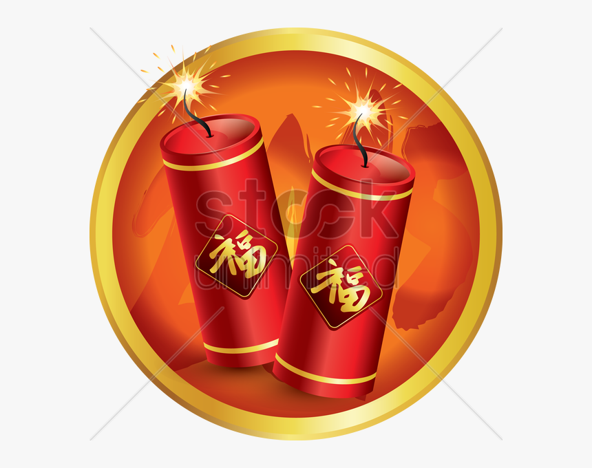 Chinese New Year Fire Crackers V矢量图形 , Png Download - 鞭炮 素材 Png, Transparent Png
