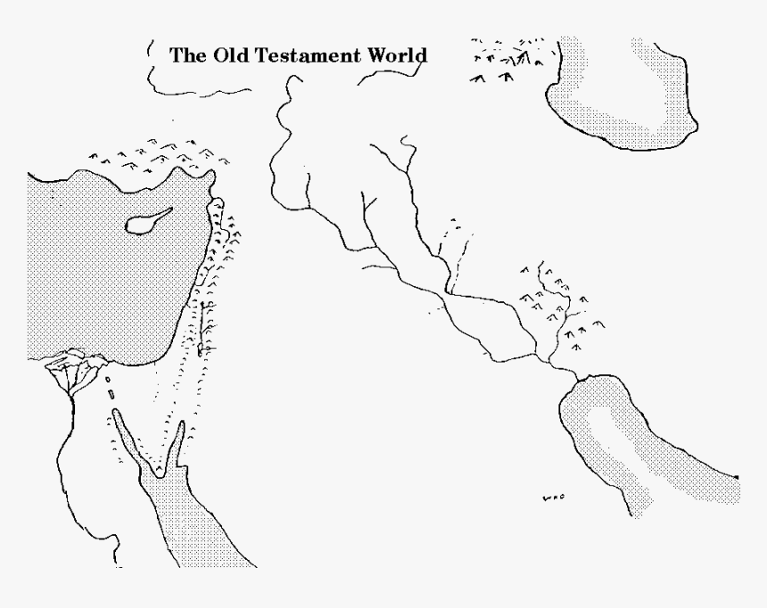 Abraham Journey Blank Map, HD Png Download