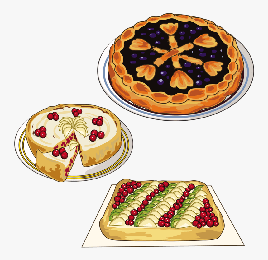 夏季清新可爱甜品蛋糕冰激凌卡通素材 - Cake Food Cartoon Png, Transparent Png