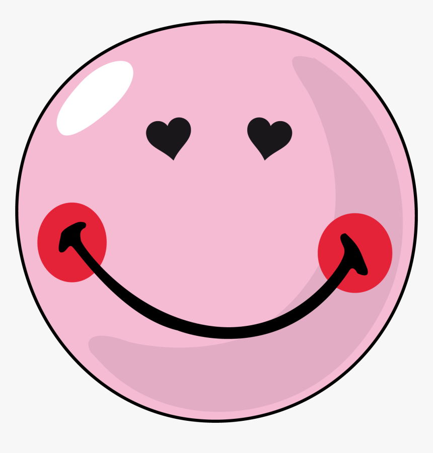 Love Face Smiley Clipart - Circle, HD Png Download