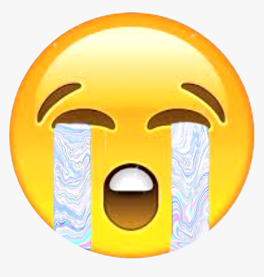#emoji #emojisticker #sademoji #sad #crying #cryingemoji - Crying, HD Png Download