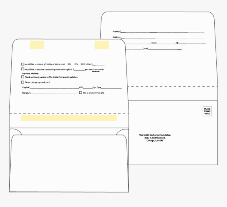 Tear Away Flap On Pre Printed Envelope, HD Png Download
