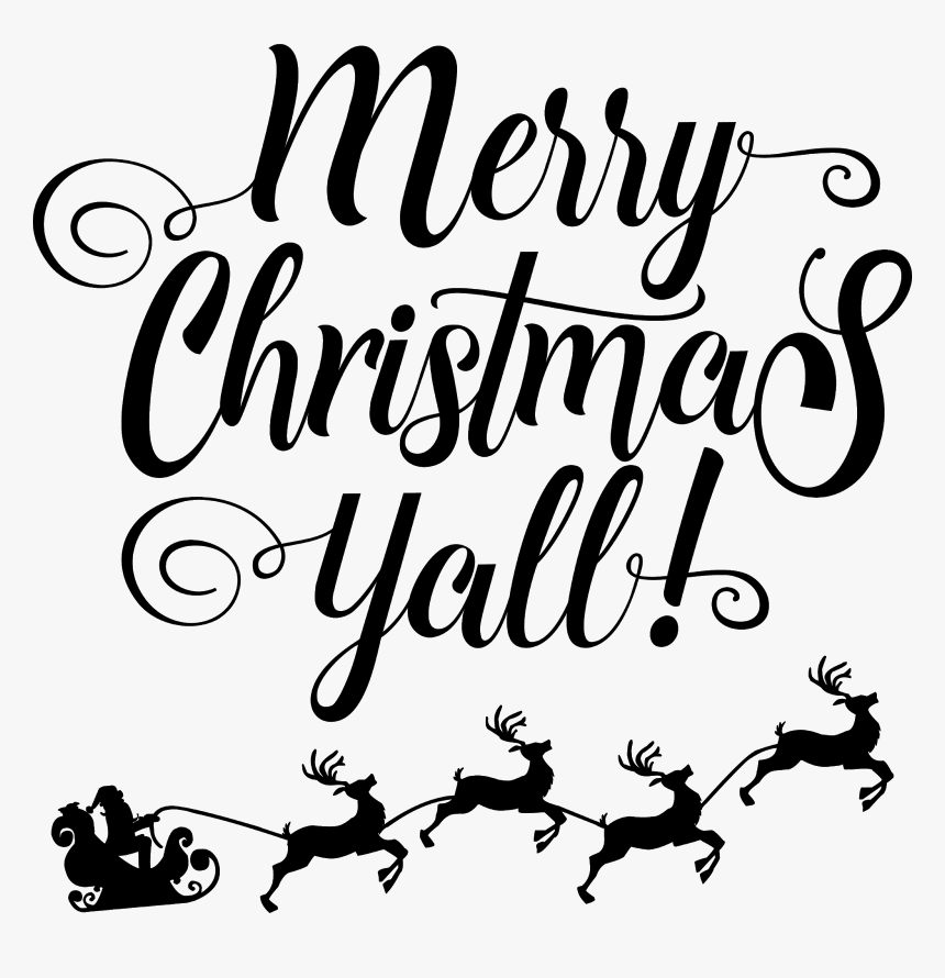 Merry Christmas Yall Clipart, HD Png Download