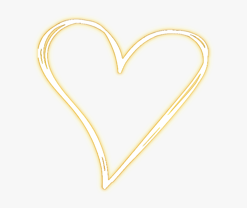 #neon #неон #heart #love #valentinesday #inlove #frame - Heart, HD Png Download