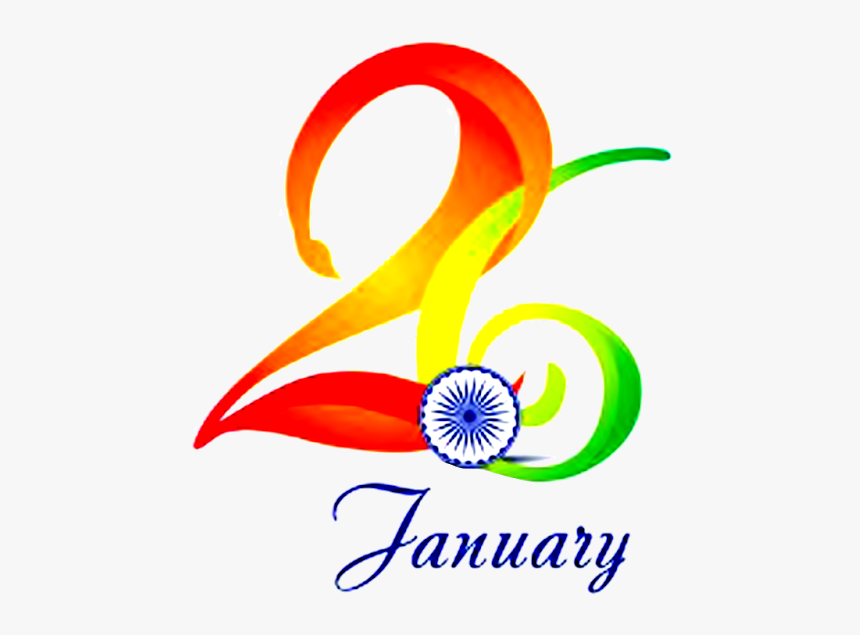 Happy Republic Day January 26th Vector Letters Images - Graphic Design, HD Png Download
