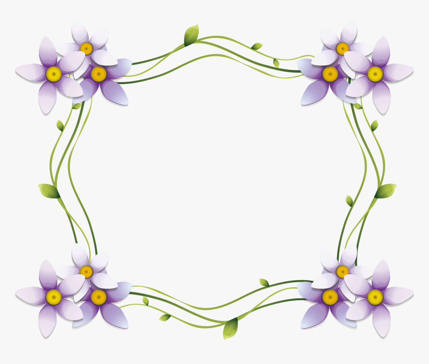Floral Frame Png - Flower, Transparent Png