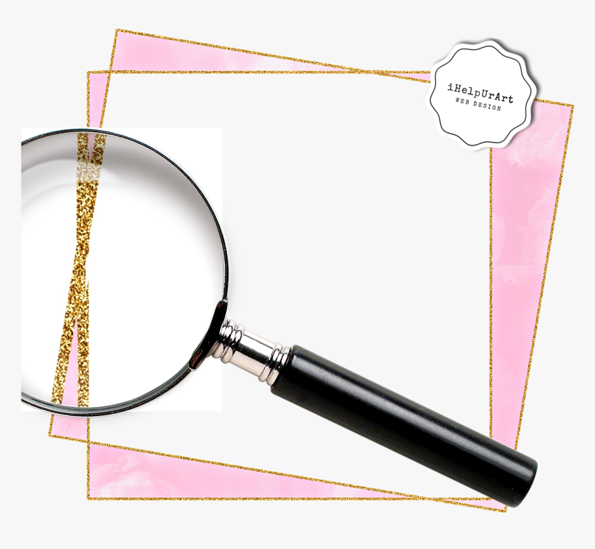 Colorful Geometric Frames Clipart Example Image - Transparent Magnifying Glass Png, Png Download
