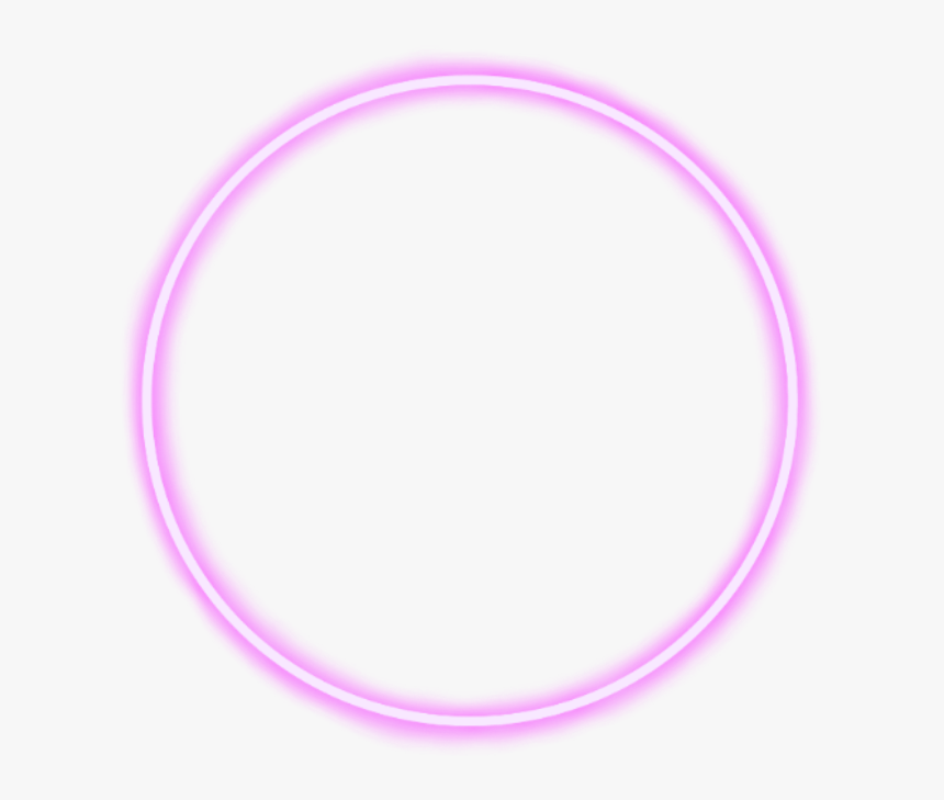 #geometric #round #neon #border #frame #freetoedit - Circle, HD Png Download