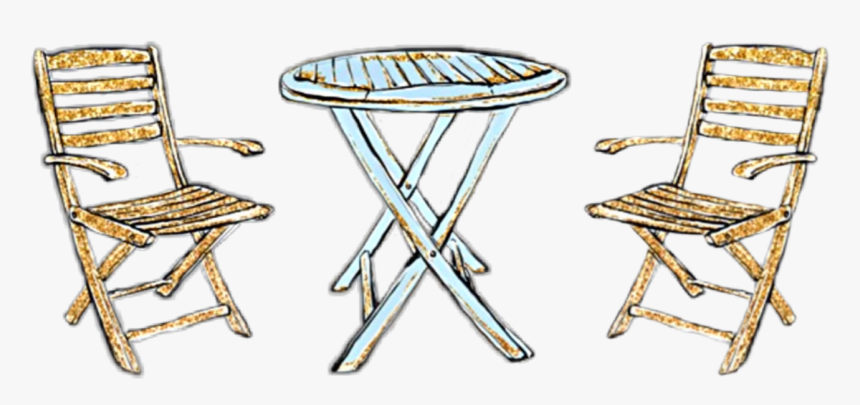 #watercolor #patioset #patio #furniture #wooden #porch - Chair, HD Png Download