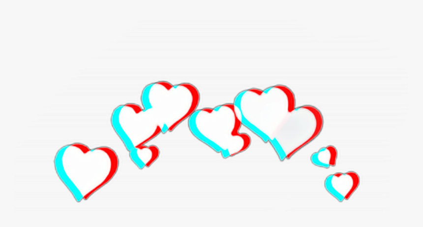 #glitch #coronadecorazones #crownhearts #crown #corona - Heart, HD Png Download