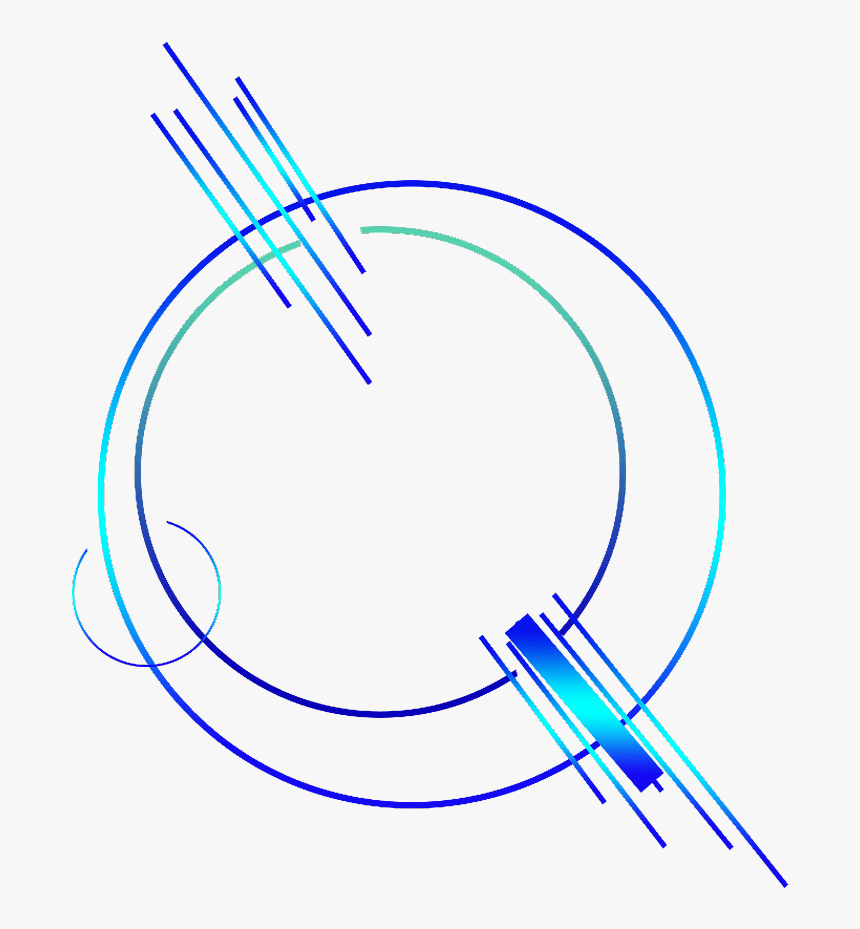 #ftestickers #overlay #frame #geometric #holographic - Circle, HD Png Download