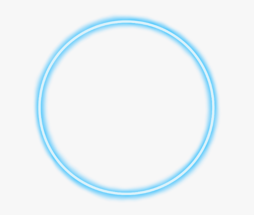 #geometric #round #neon #border #frame #freetoedit - Glowing Circle Image Transparent, HD Png Download