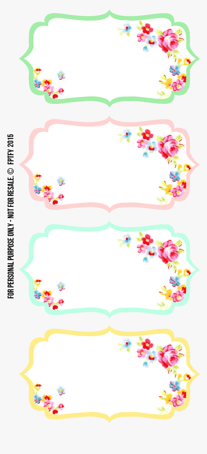 Lembrança Etiquetas Aniversário Com Flores, HD Png Download