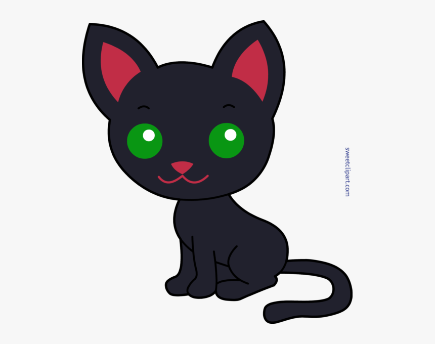 Neon Black Cat Clipart Free Stock All Clip Art Archives - Kitty Cat Clip Art, HD Png Download