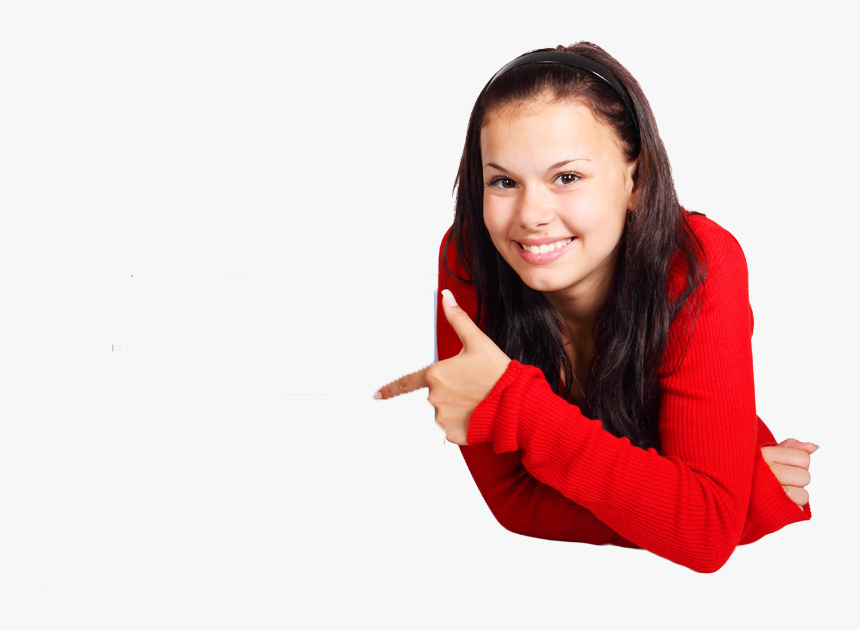 Laptop Girl Png, Transparent Png