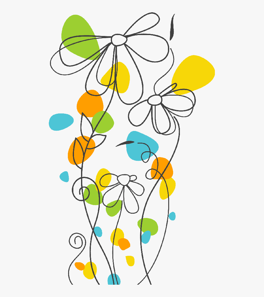 Vector Flores Animadas Png , Transparent Cartoons - Cards Watercolor Doodles, Png Download