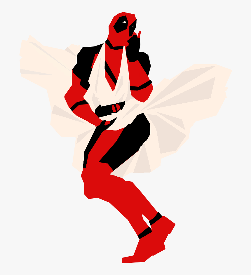 No Caption Provided - Art Deco Deadpool, HD Png Download