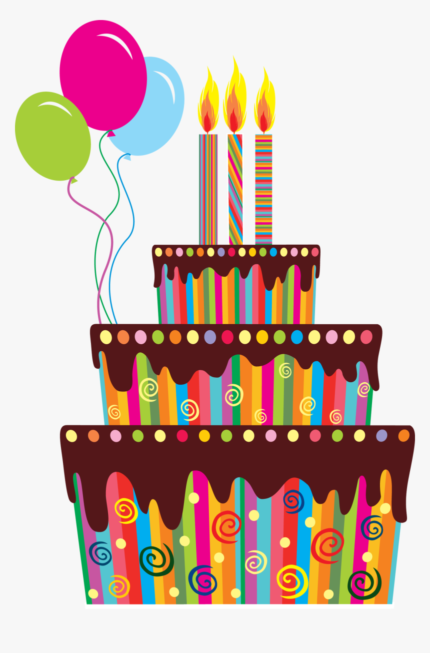 Картинки С Днем Рождения На Прозрачном Фоне - Happy Birthday Cake Transparent Background, HD Png Download
