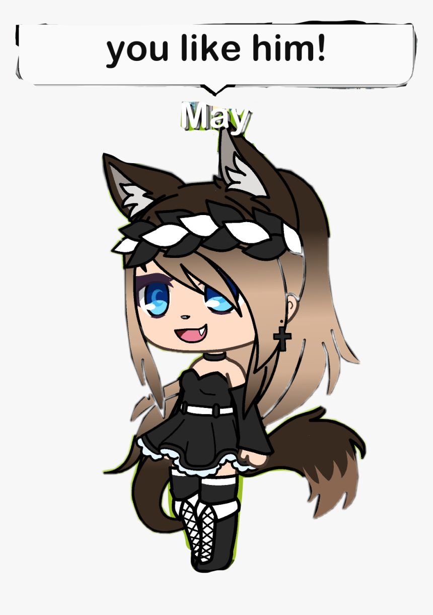#freetoedit #sticker #french #may #cute #prom #gachalifefemale - Cartoon, HD Png Download